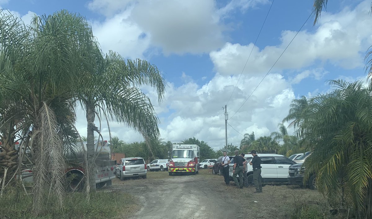 ATF is on scene after a marijuana grow house went up in flames in Indiantown early this morning. MCSO is also on scene. You can still smell pot in the air. The property apparently used to be a tree farm & it is very hidden.