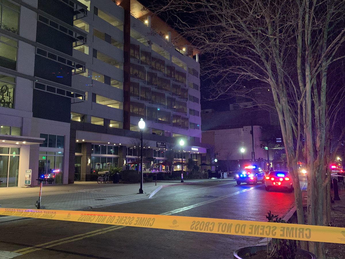 Fatal shooting in downtown Tampa outside luxury apt building. Witnesses say two men got in an altercation - two people were shot, one man is dead