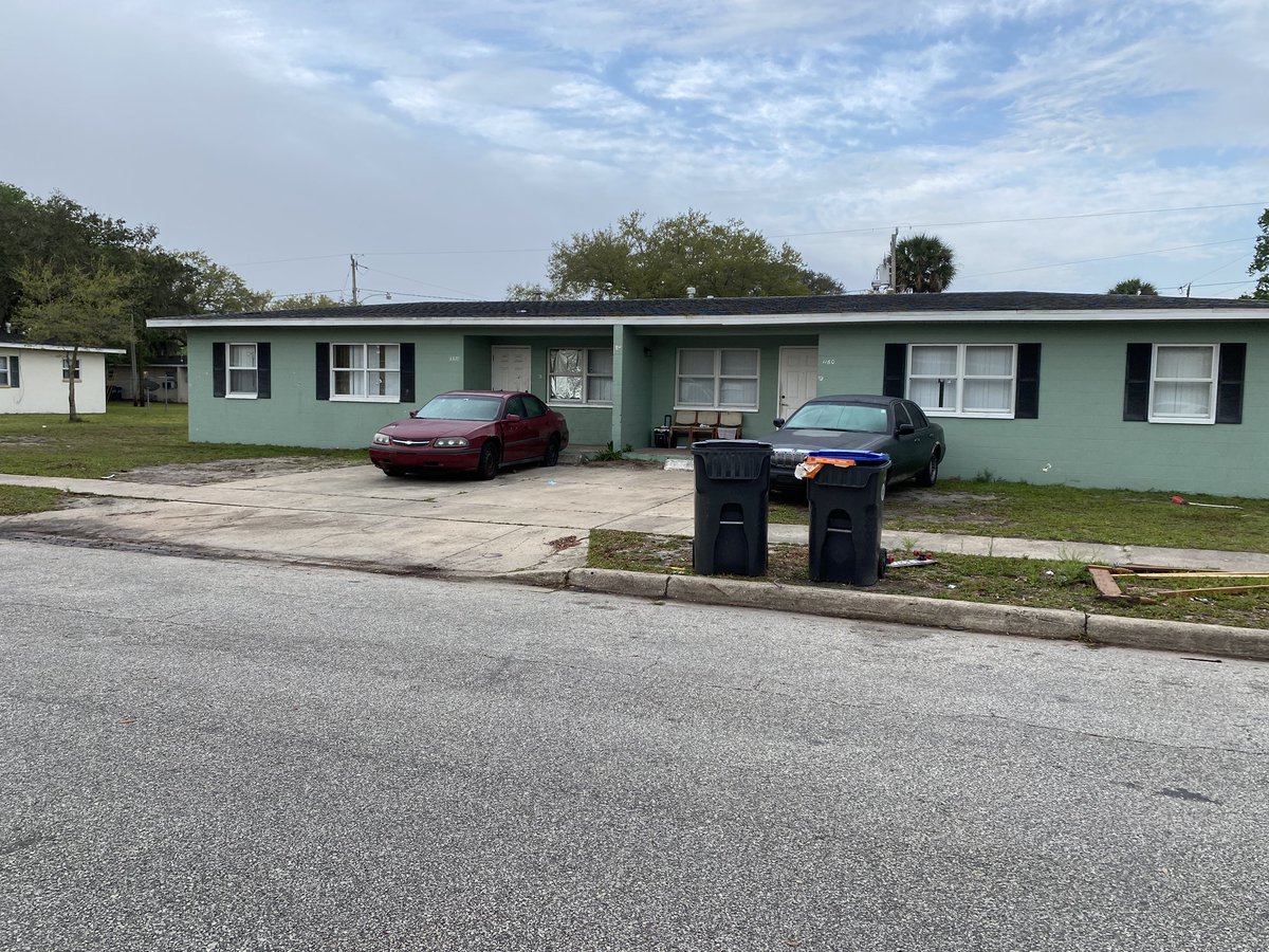 A shooting at this home on 3rd avenue in Titusville sent 2 ppl to the hospital and left dozens of bullet holes in the walls, windows and cars parked here