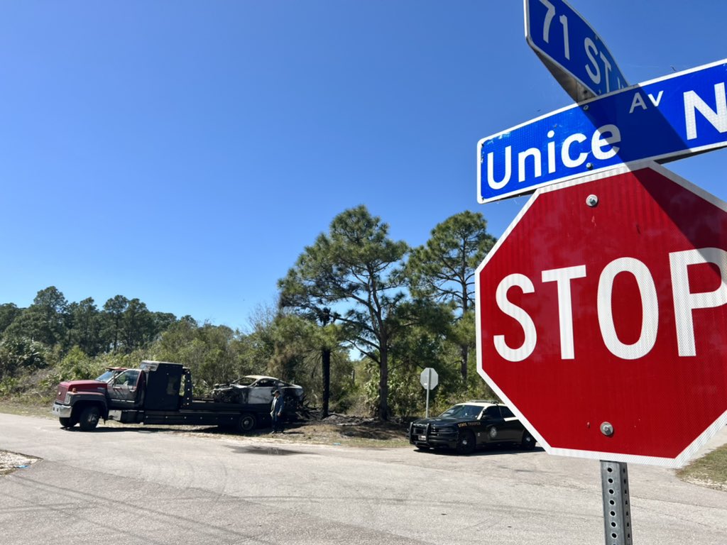 Crash on 71 St W & Unice Avenue N in Lehigh Acres.  @FHPSWFL just left, and so did the Coroner who was on scene earlier this morning