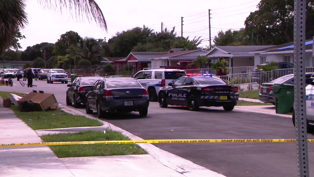 Here's video of an active crime scene in Riviera Beach. One person shot on W. 12th Street