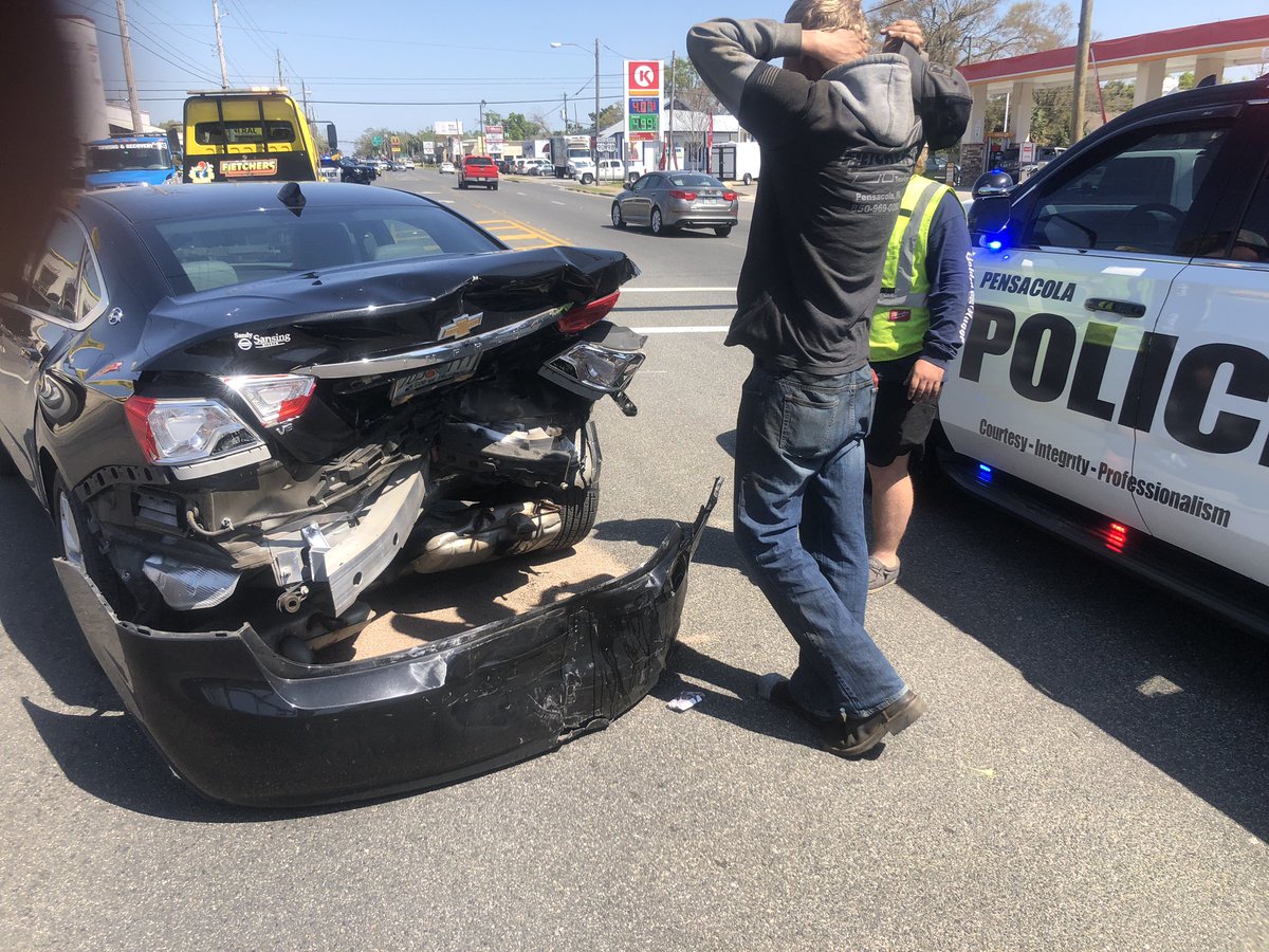 At least 3 people are hospitalized this afternoon after a two car collision at the North Davis Highway-Cervantes Street Intersection. At least one in critical condition. 