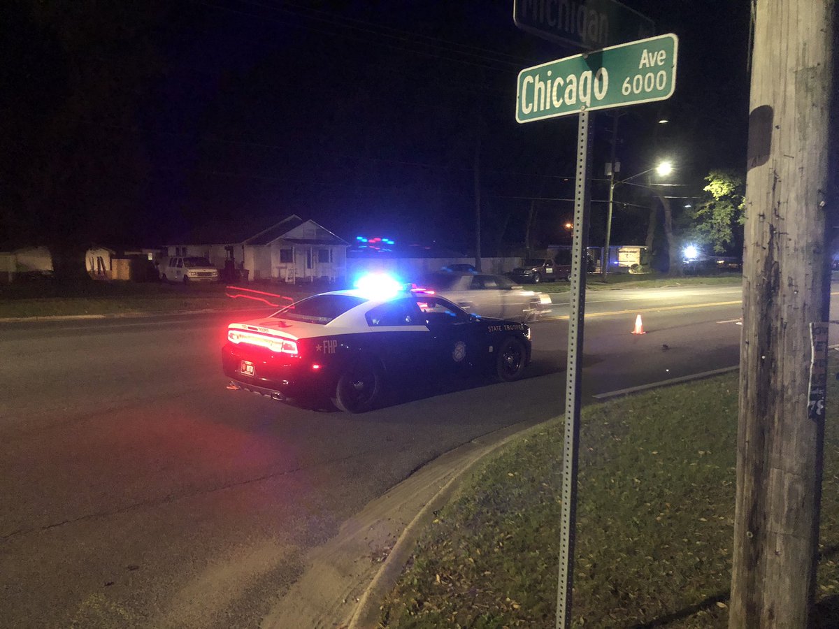 A person is dead tonight after being hit by a car. The accident happened on Michigan Avenue near Chicago Ave shortly before 9 o'clock. The Florida Highway Patrol is at the scene investigating.