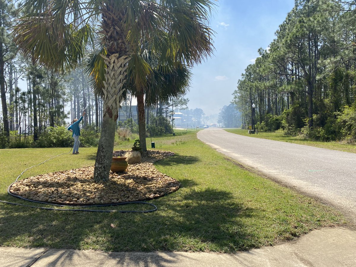 Residents who live near Dickerson City & Garcon Point Roads need to evacuate. A controlled burn is now a wildfire.