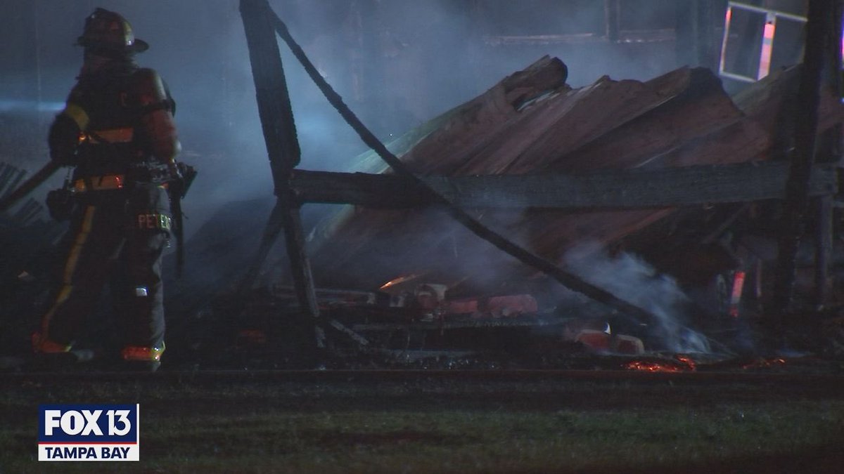 Polk County firefighters are on scene of a mobile home fire on Creekwood Run in North Lakeland. Crews have been on scene since  