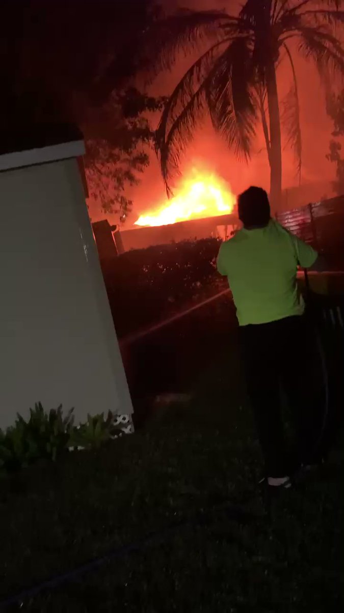 1 person dead, 1 person rushed to hospital after fire destroys home this morning @nbc6