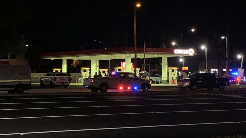 SHOOTING INVESTIGATION in Pinellas Park after the sheriff's office says a man fired at a PPPD Officer responding to a domestic battery incident.