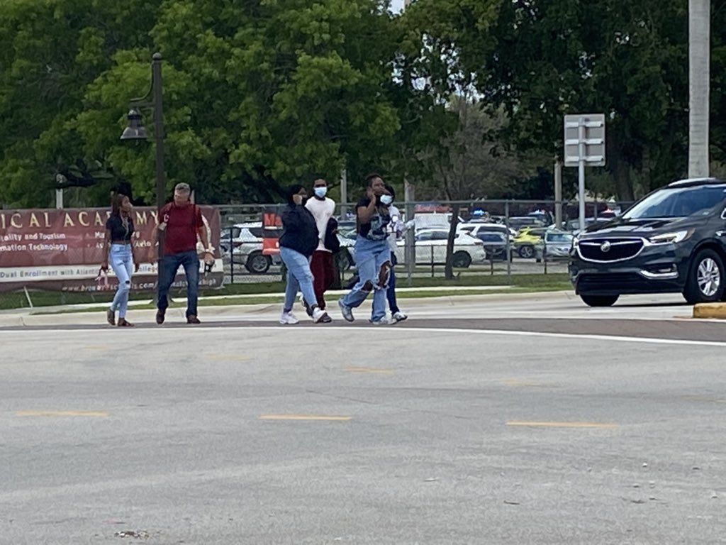 Coconut Creek High School remains on code red lockdown as police investigate the report of a firearm on campus. One person is in custody. Students are being let out one classroom at a time 