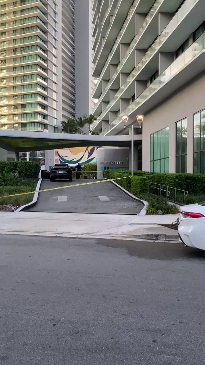 Miami police investigate reports of a heist involving a Lamborghini at this high rise