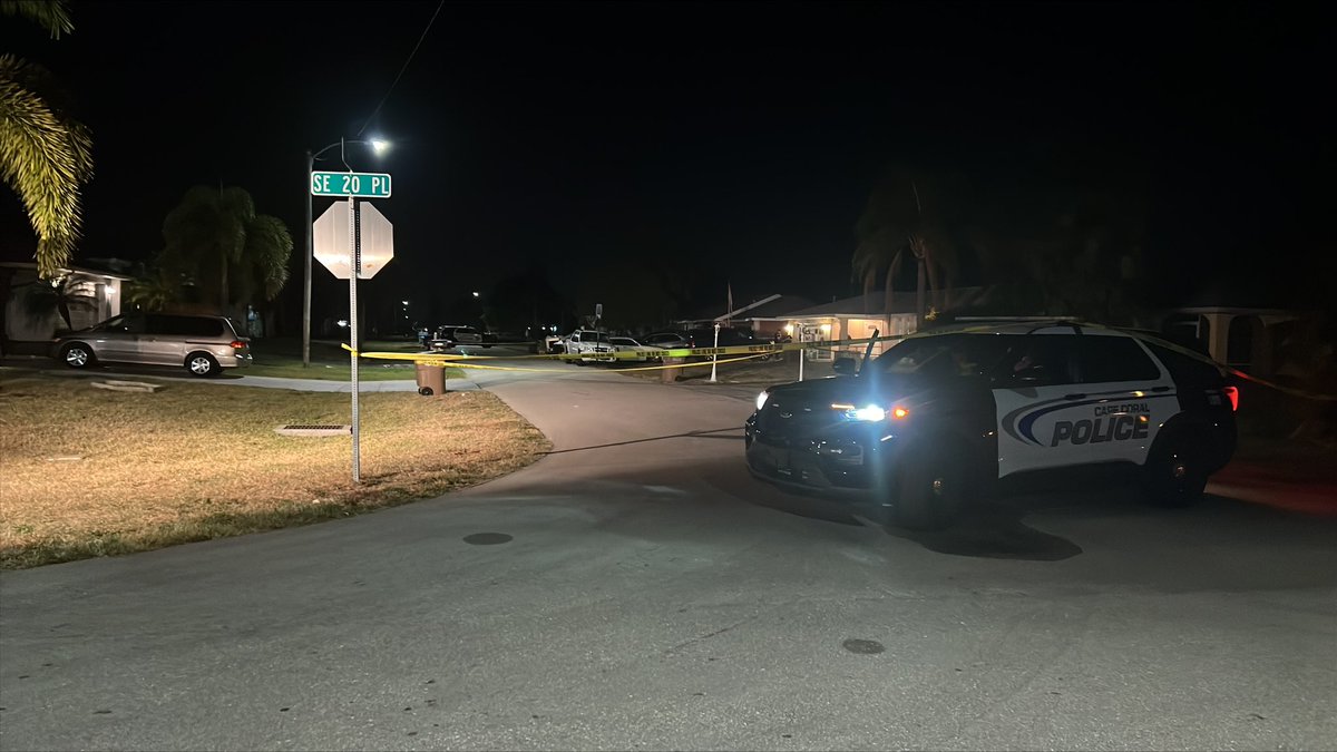 1900 block of SE Van Loon Terrace in Cape Coral where @CapePD is conducting a shooting investigation.  They're asking drivers to find an alternate route this morning.