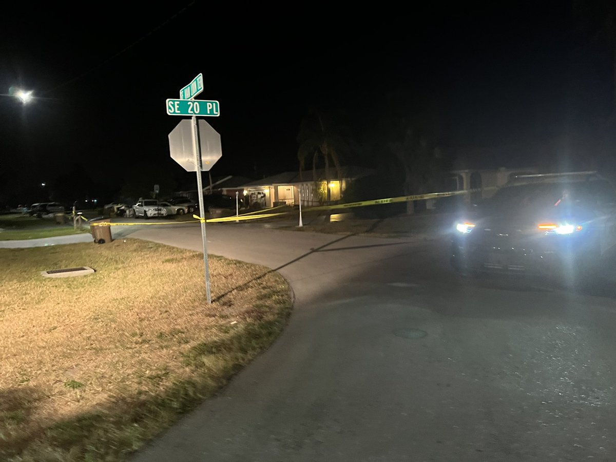 1900 block of SE Van Loon Terrace in Cape Coral where @CapePD is conducting a shooting investigation.  They're asking drivers to find an alternate route this morning.