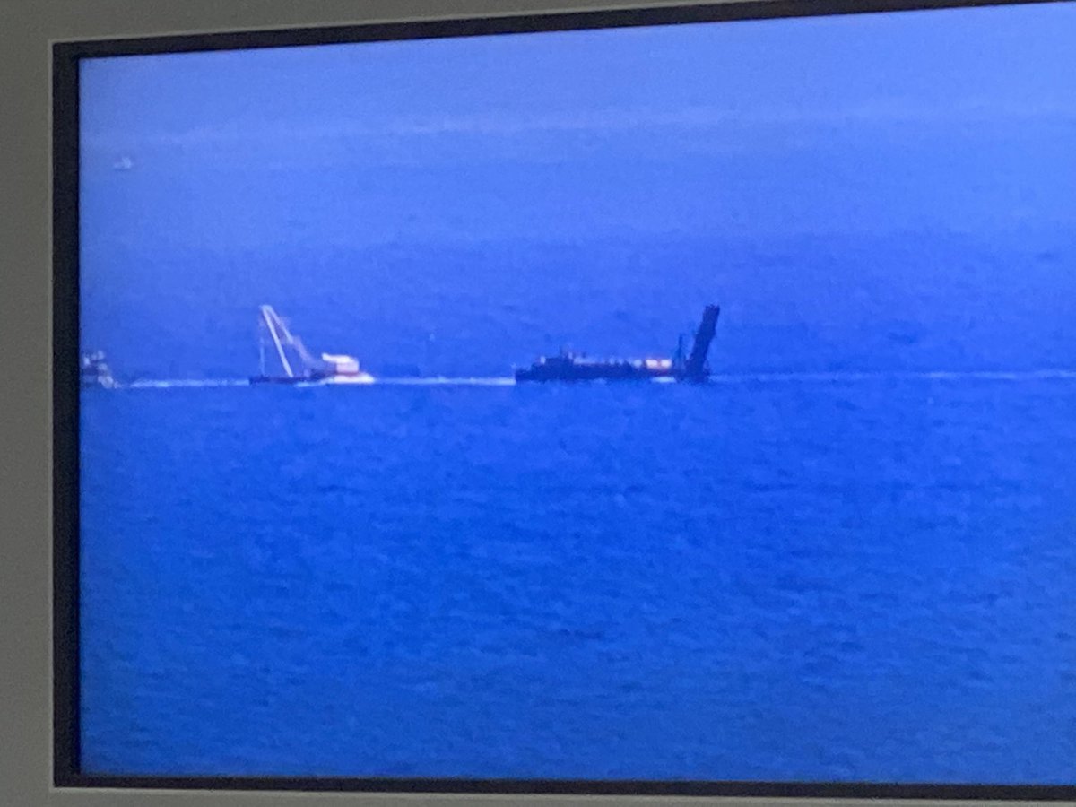 Radios blow up with reports of a downed commercial jet off Pompano Beach turns out it's a barge that kindaaaa looks like a plane