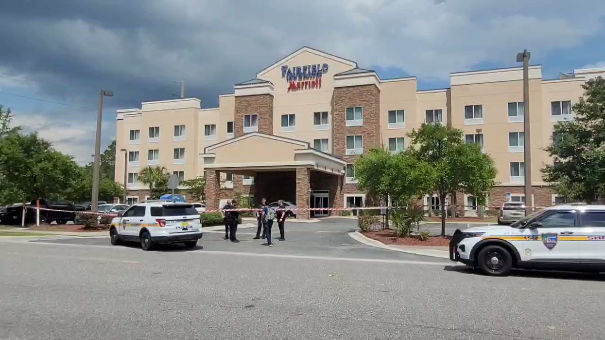 JSO investigators are at the Fairfield Inn & Suites in Crystal Springs and have cordoned off the property with crime scene tape.