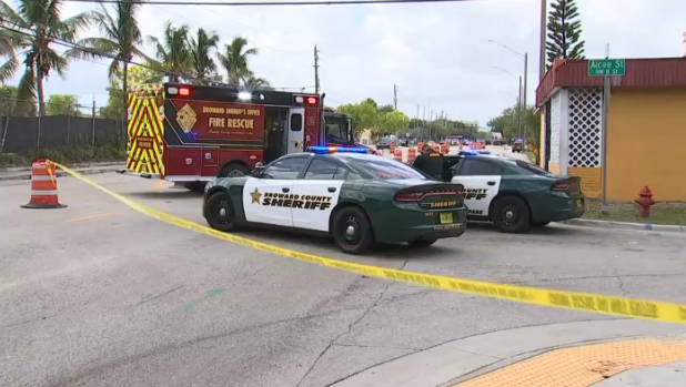 BSO Homicide Detectives investigating a deadly shooting along 6th St & NW 27th Ave in Central Broward. The man's identity has not been released. The shooter is still on the loose