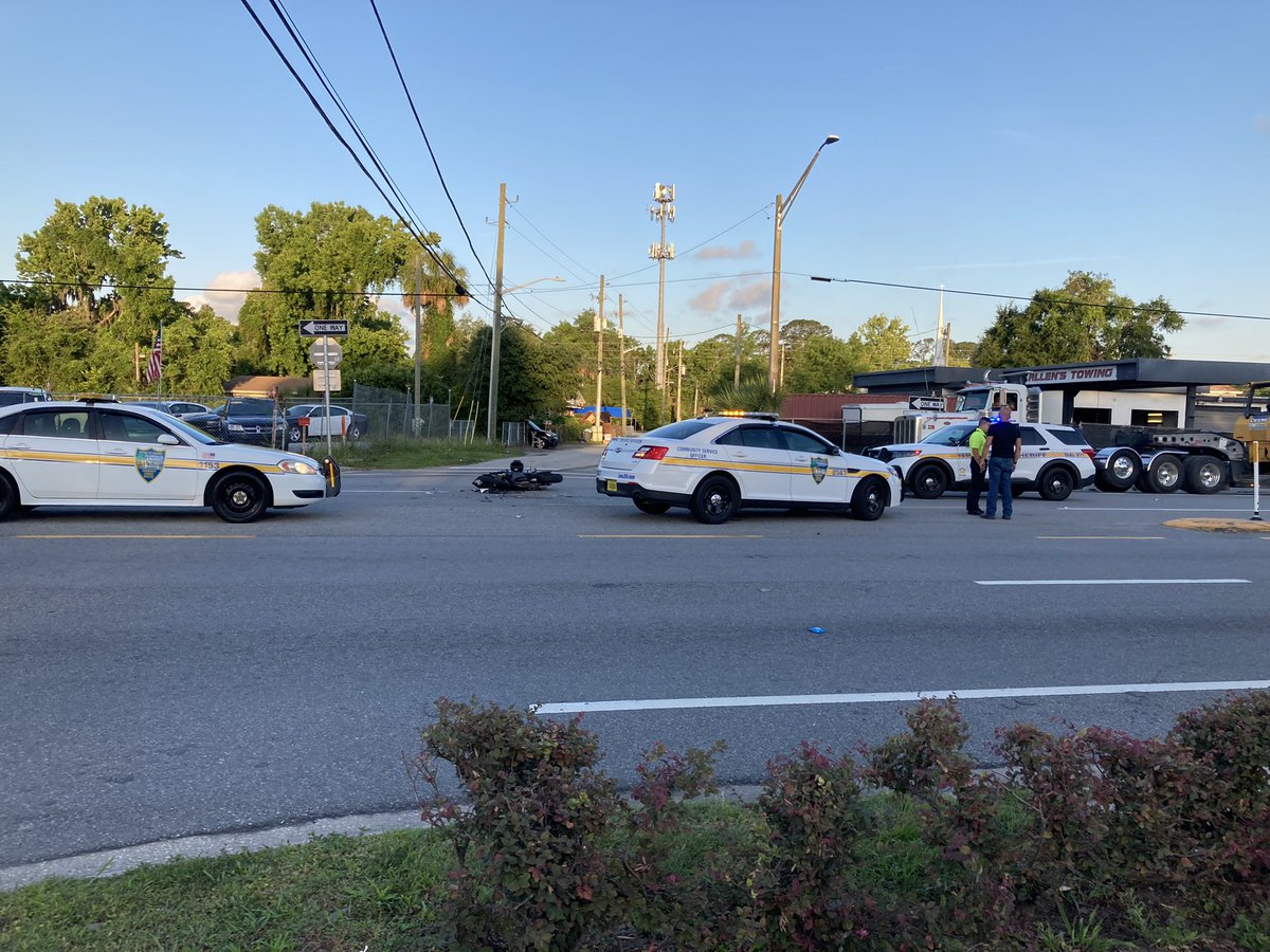 @THEJFRD @JSOPIO responded to a motorcycle accident in the 2900 blk of Phillips Hwy - slow going through the area be careful of first responders - serious injuries reported still trying to learn what may have caused the accident 