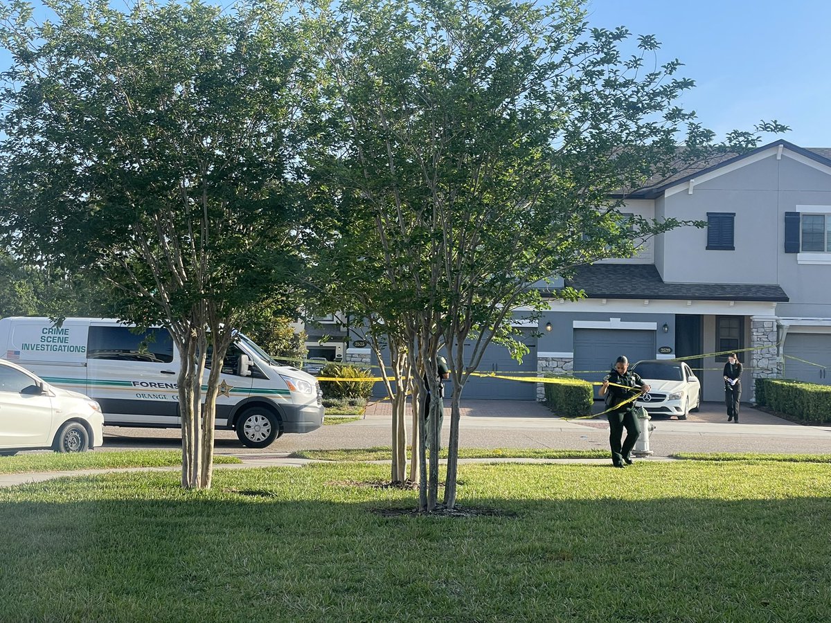 Deputies are still out here this morning at the Econ Landing neighborhood where a man was shot & killed overnight.   CSI keeps focusing on the townhome with white car parked outside.