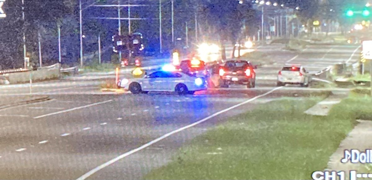 Per @JSOPIO an officer on routine patrol came up on the crash and discovered the driver ejected and the vehicle on fire off the roadway - the officer pulled the driver to a safe distance but unfortunately the driver passed away on scene -police say speed is a contributing factor