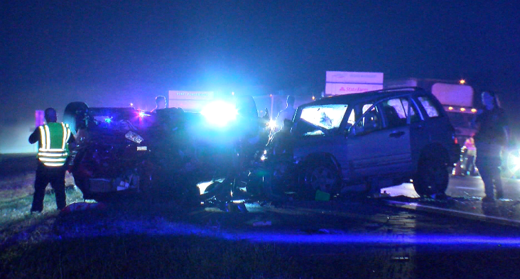 Crash with 4 child patients, 1 adult causing major delays on I-75 SB near St.Joe Rd