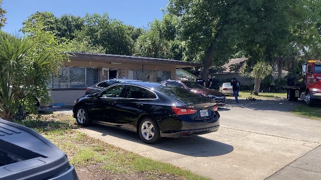 Police @PortOrange_PD & code enforcement served search warrant at nuisance property, 5827 Ridgewood Ave. 18 people were arrested and or charged by affidavit w narcotics and weapons offenses