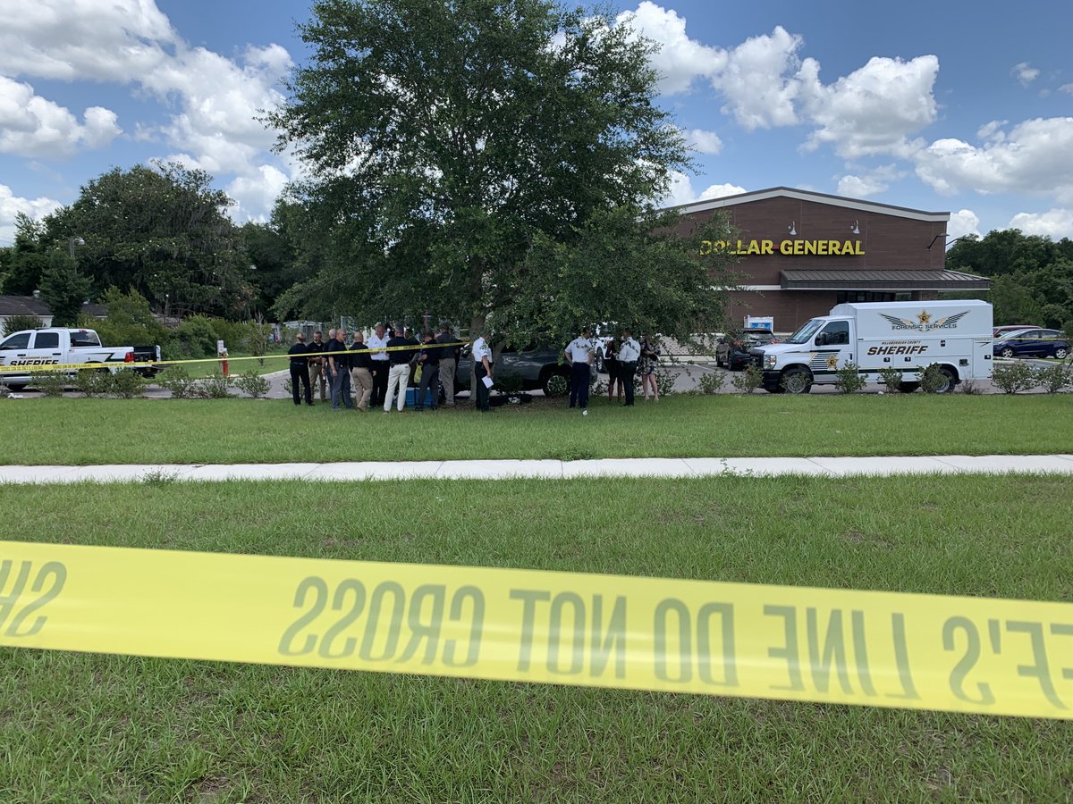 Scene of a deputy involved shooting near the Dollar General near Macintosh and Thonotosassa Roads, Hillsbrough  