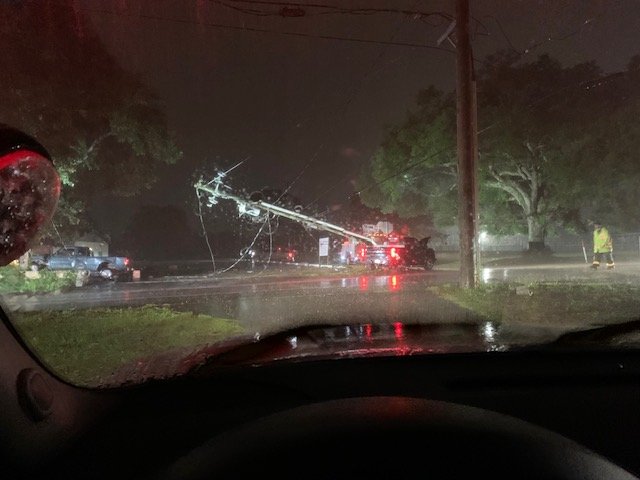 Two people were transported to the hospital after a crash in Escambia County Wednesday night