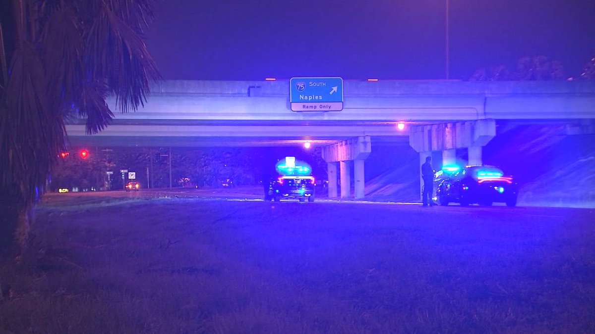 FHP troopers are searching for an unknown blue vehicle that struck a pedestrian in Ellenton this morning. The crash happened on US-301 near I-75. A second vehicle hit the victim, but that driver remained at the scene. The pedestrian later died at the hospital. @FOX13News