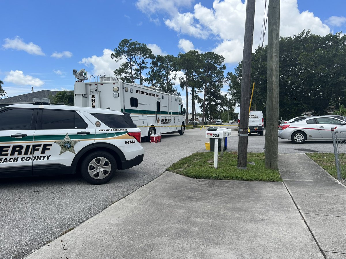 PBSO is investigating a double homicide in Greenacres. Authorities say they've arrested William Raymond Vazquez in connection to the shooting. The sheriffs incident command unit is still on scene.