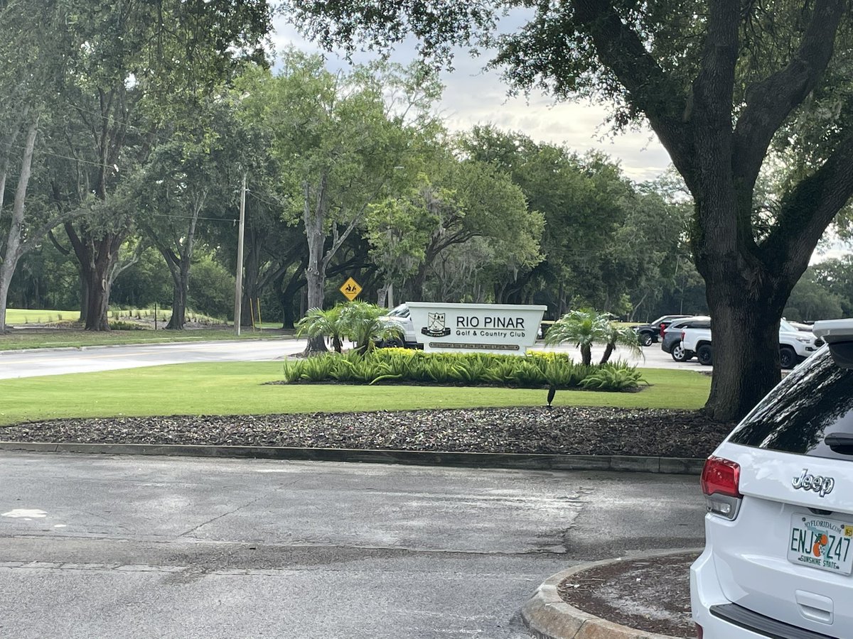 Orlando again, speaking this morning at the Rio Pinar Country Club on the east side.