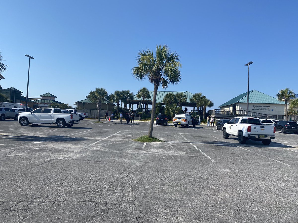 The OCSO is on the scene of an officer involved shooting at the Boardwalk on Okaloosa Island which took place during a disturbance with an individual armed with a machete.  Responding media is asked to stage at the back end of the parking lot in FRONT of the pond