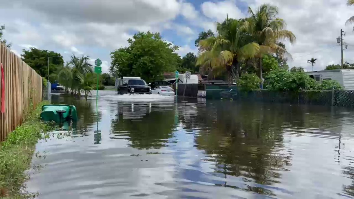 Flooding: NW 14th Ave and NW 103rd St in NW Miami-Dade