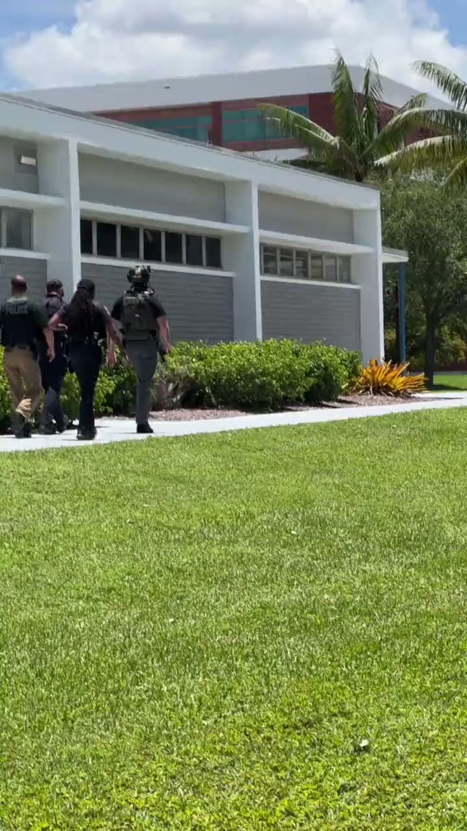 The Broward College Central Campus in Davie, Florida, is currently on lockdown with a massive police presence on the scene, possibly due to a false report of a shooting