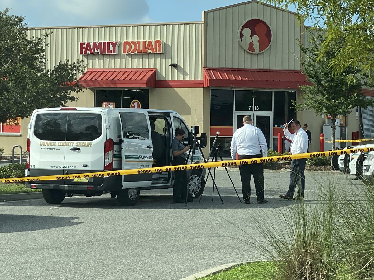 @OrangeCoSheriff is investigating a deadly shooting on S. OBT.  Investigators say two men were shot outside a Family Dollar. One man was pronounced dead. The other is stable in the hospital.  Deputies say there is no suspect info at this time