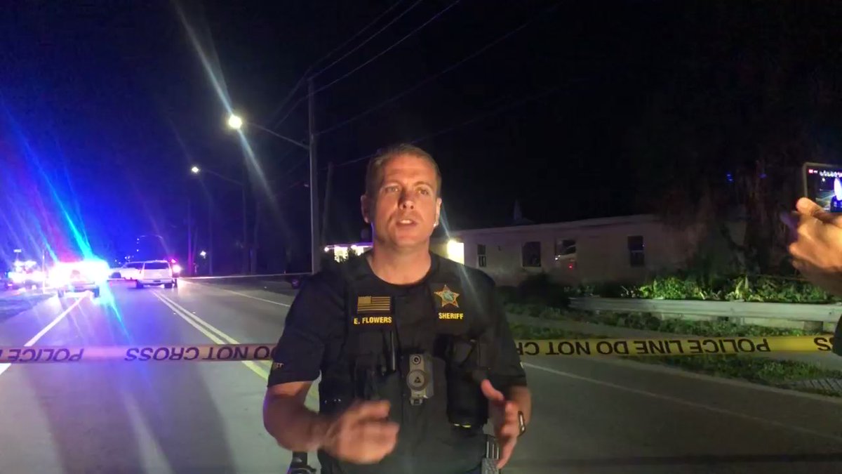 .@IRCSheriff Eric Flowers gives update on deputy-involved shooting that happened late Saturday on 45th Street in Gifford