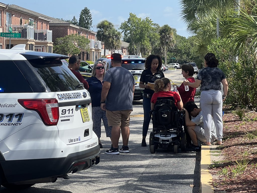 active scene at a Carrington Park condominium in Casselberry after police say four people were shot and killed, one of them under 18. Police are calling this a triple homicide and suicide 