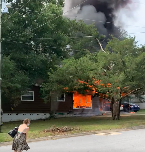 One person killed in this morning's house fire on Springdale Circle in Pensacola. Two others escaped and were transported to the hospital