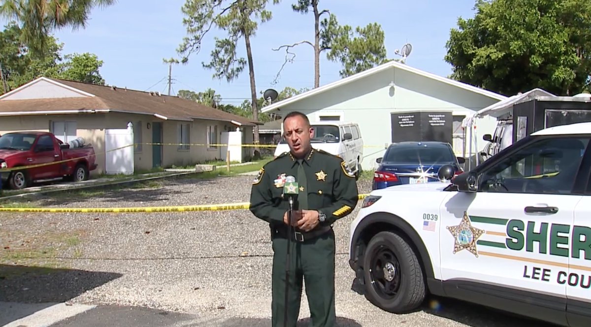 @SheriffLeeFL reports a home invasion/robbery led to a shooting on 8th Ave. this morning