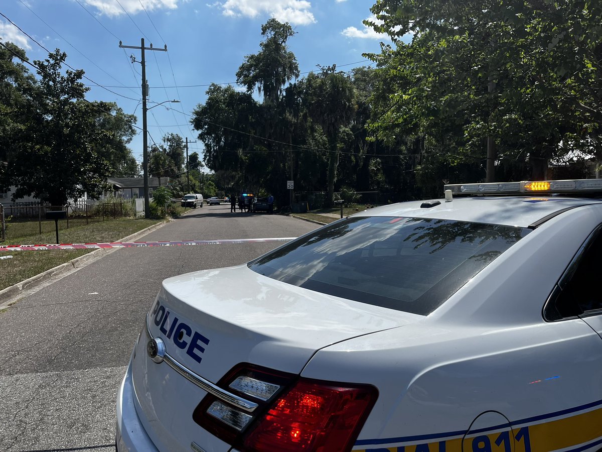 Scene of a shooting on Crestwood Street.