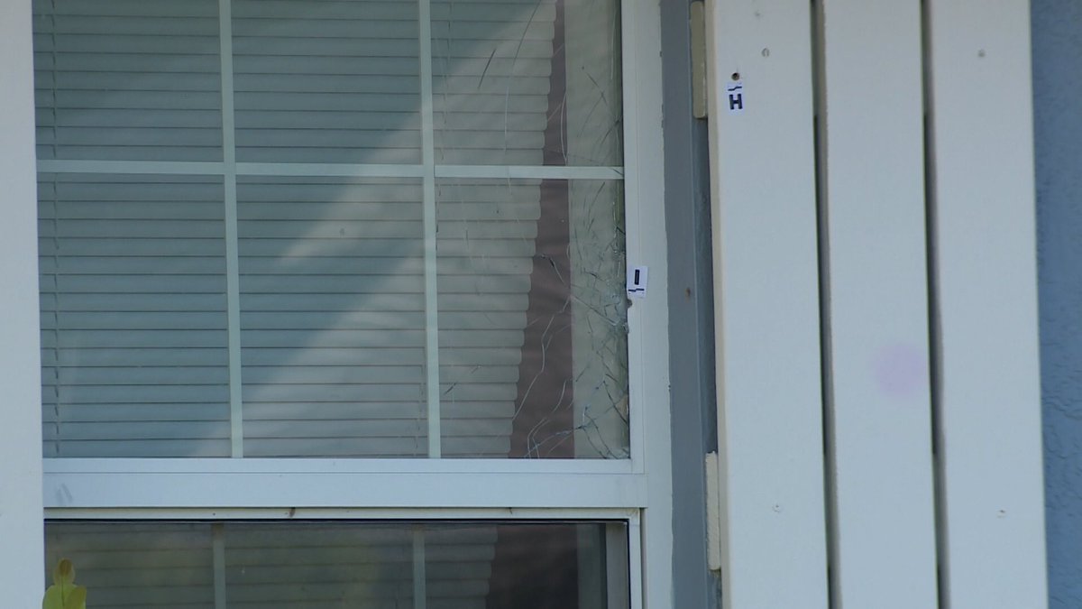 A young woman is dead following an early morning shooting outside of a Boynton Beach home along Ocean Breeze Cir near Boynton Beach Blvd. There's at least a dozen bullet holes on the front window, door & garage. 