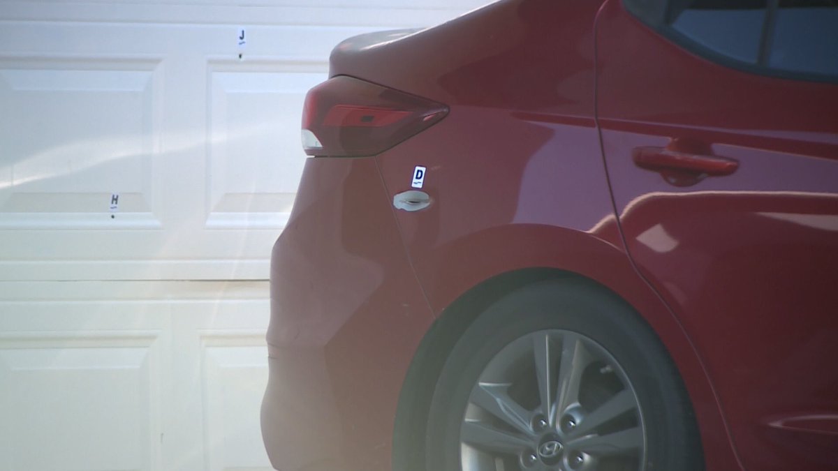 A young woman is dead following an early morning shooting outside of a Boynton Beach home along Ocean Breeze Cir near Boynton Beach Blvd. There's at least a dozen bullet holes on the front window, door & garage. 