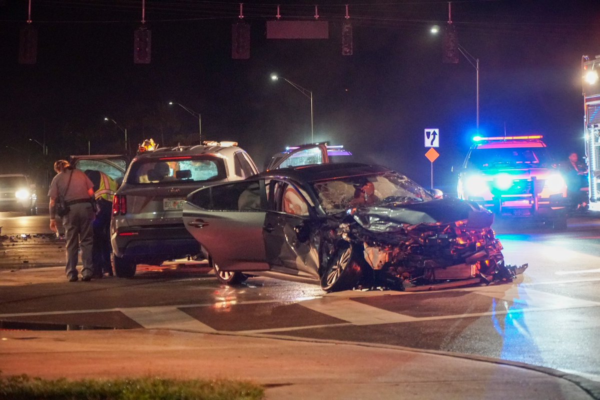 Five injured after crash  at Immokalee Road and Livingston Road in North Naples.