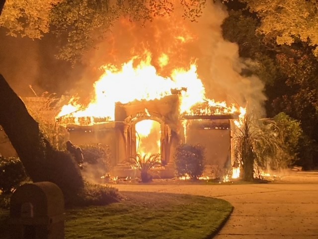 A fire in Ferry Pass early Monday morning left a home with significant damages. -   camera: Escambia County Fire Rescue