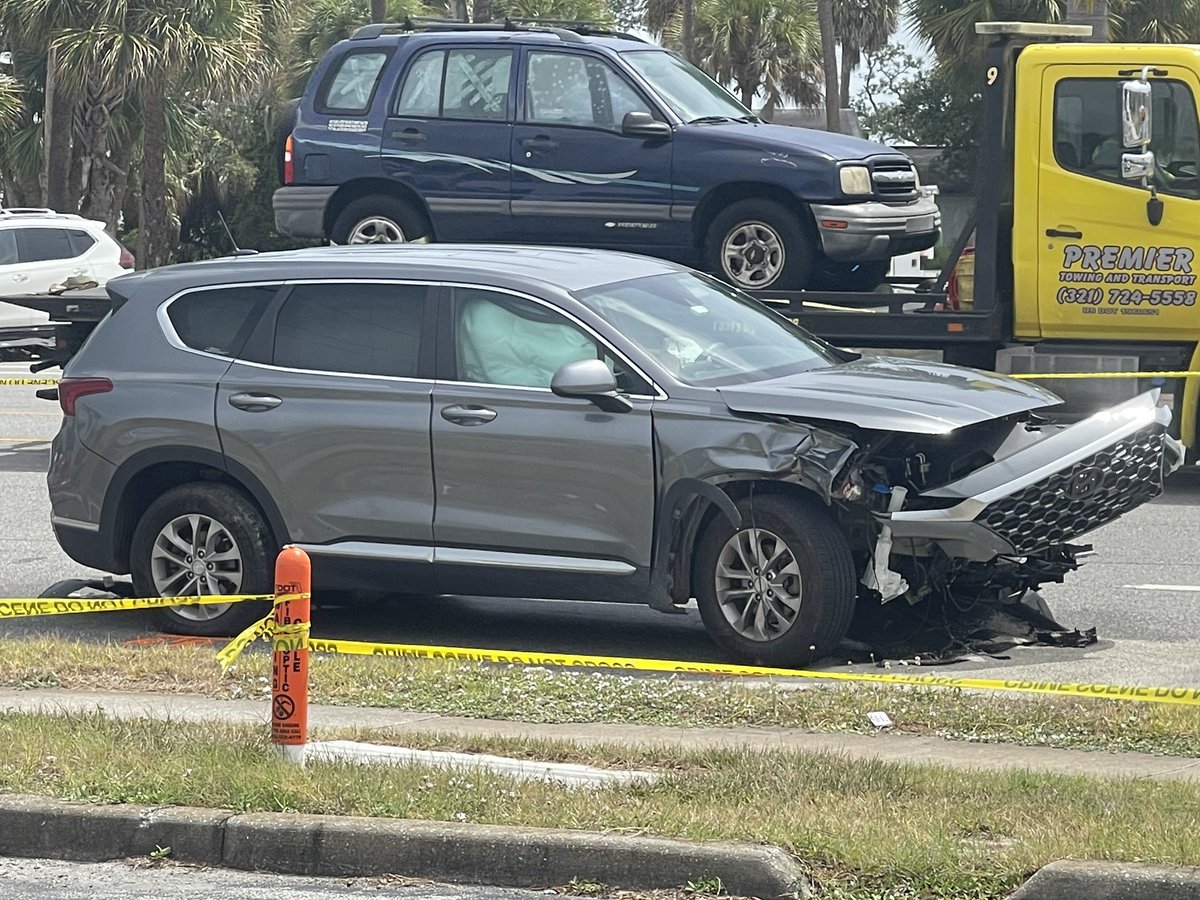 Two car collision at US 1 and Silver Palm in Melbourne. Two lanes blocked. Traffic getting through. One person taken to hospital as a trauma alert