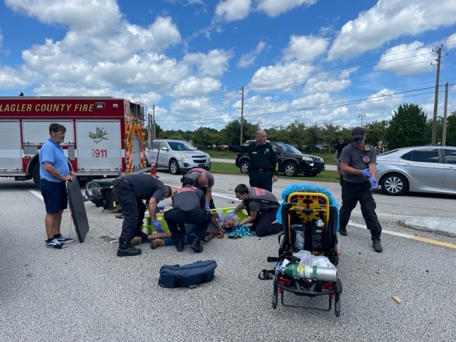 Sheriff Rick Staly is on scene at a serious crash at 5100 East State Road 100 in Palm Coast