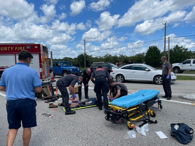 Sheriff Rick Staly is on scene at a serious crash at 5100 East State Road 100 in Palm Coast