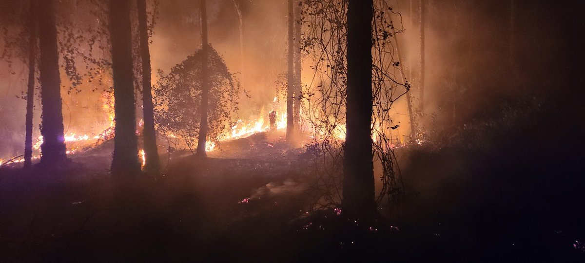 Brush fire near 17770 Silver Panther Lane   This fire was reported around 8:30pm as crews were wrapping up at the other brush fires. Approx 2 acres currently involved