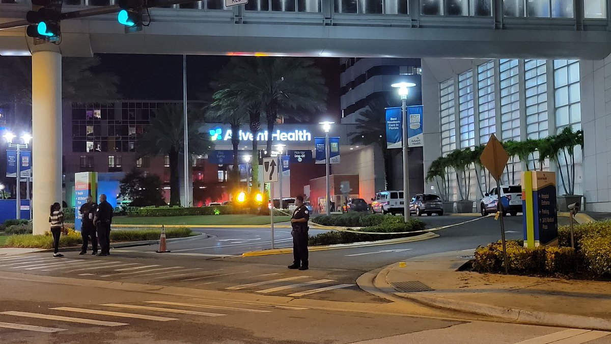 AdventHealth's main Orlando campus is roped off. Police website says bomb threat