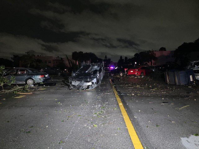 Residents in Kings Point Community in Delray Beach waking up to damage after possible tornado went through area overnight