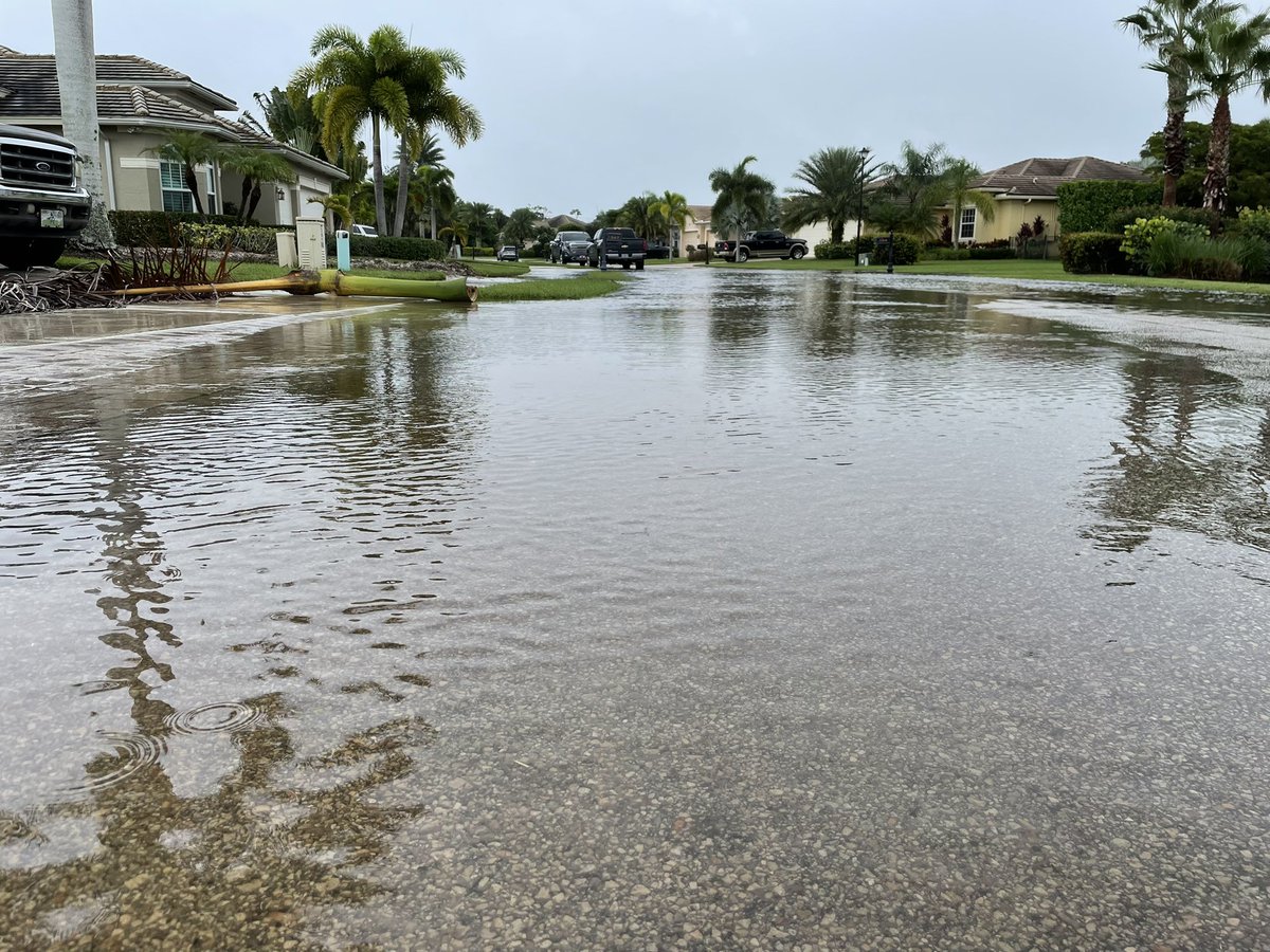 Here is some street flooding that  seeing in Stuart 