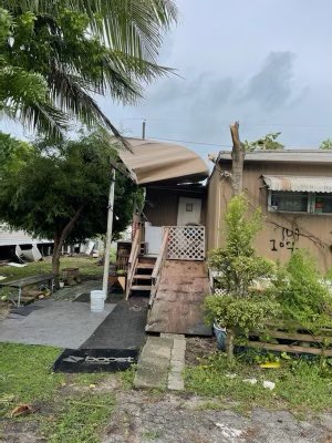 Firefighters drove through the Glades area to check on residents and structure. No major injuries anywhere but roofs damaged and downed trees  were found