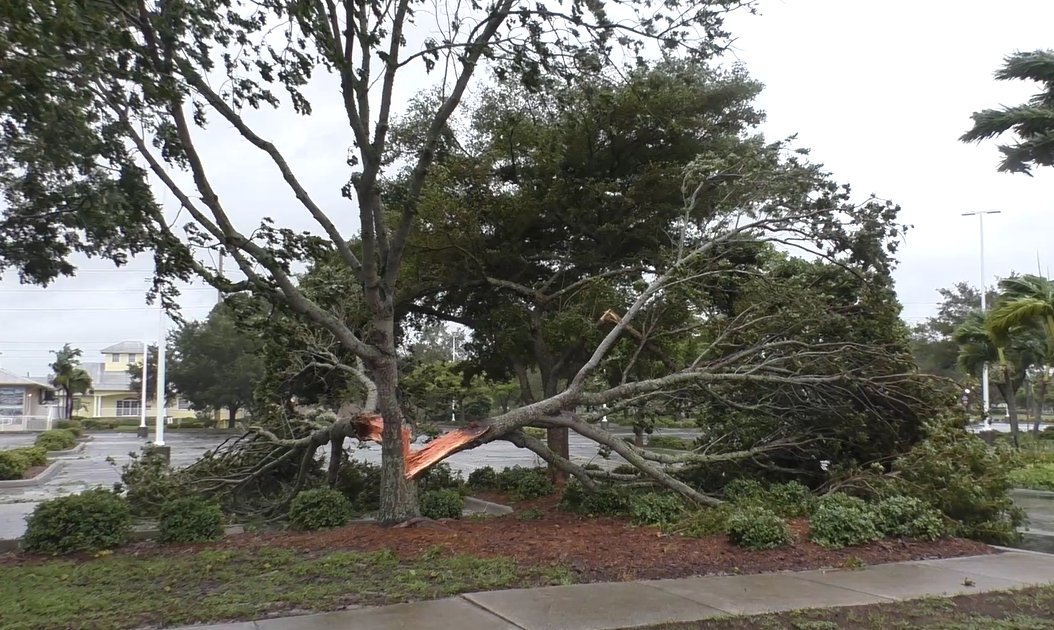 Rain and wind are already pummeling Punta Gorda, Florida as the life-threatening storm approaches.   